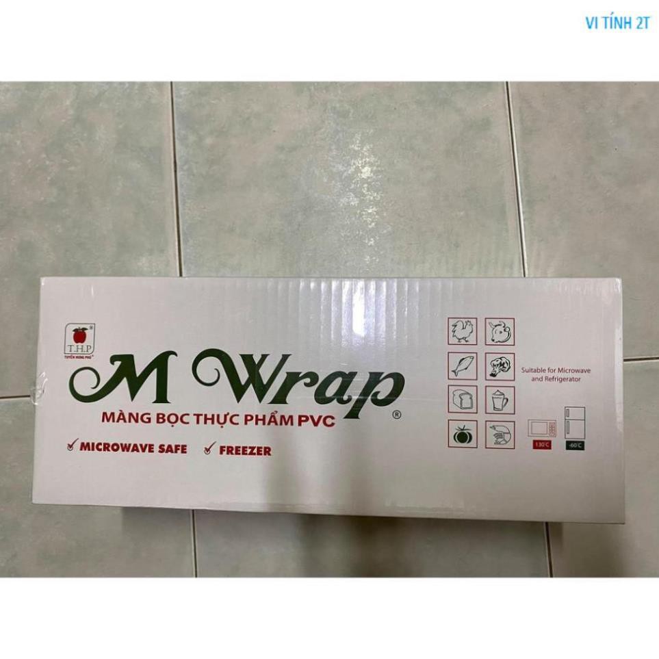 Màng bọc thực phẩm M Wrap 30cm X 600 yard an toàn thực phẩm Chính hãng Tuyền Hưng Phú, bảo quản thực phẩm m-warp ms300