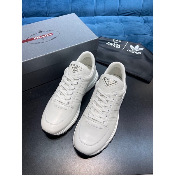 Giày thể thao nam thương hiệu Prada da thật cao cấp
