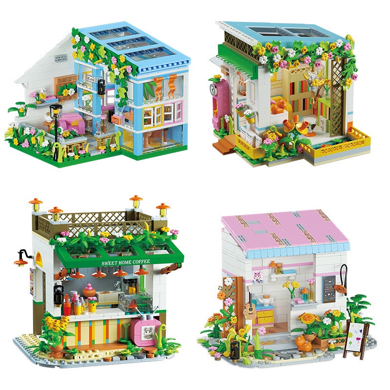 Bộ Đồ Chơi Lắp Ráp Mô Hình Nhà Cửa Thành Phố Annie Dành Cho Trẻ Em