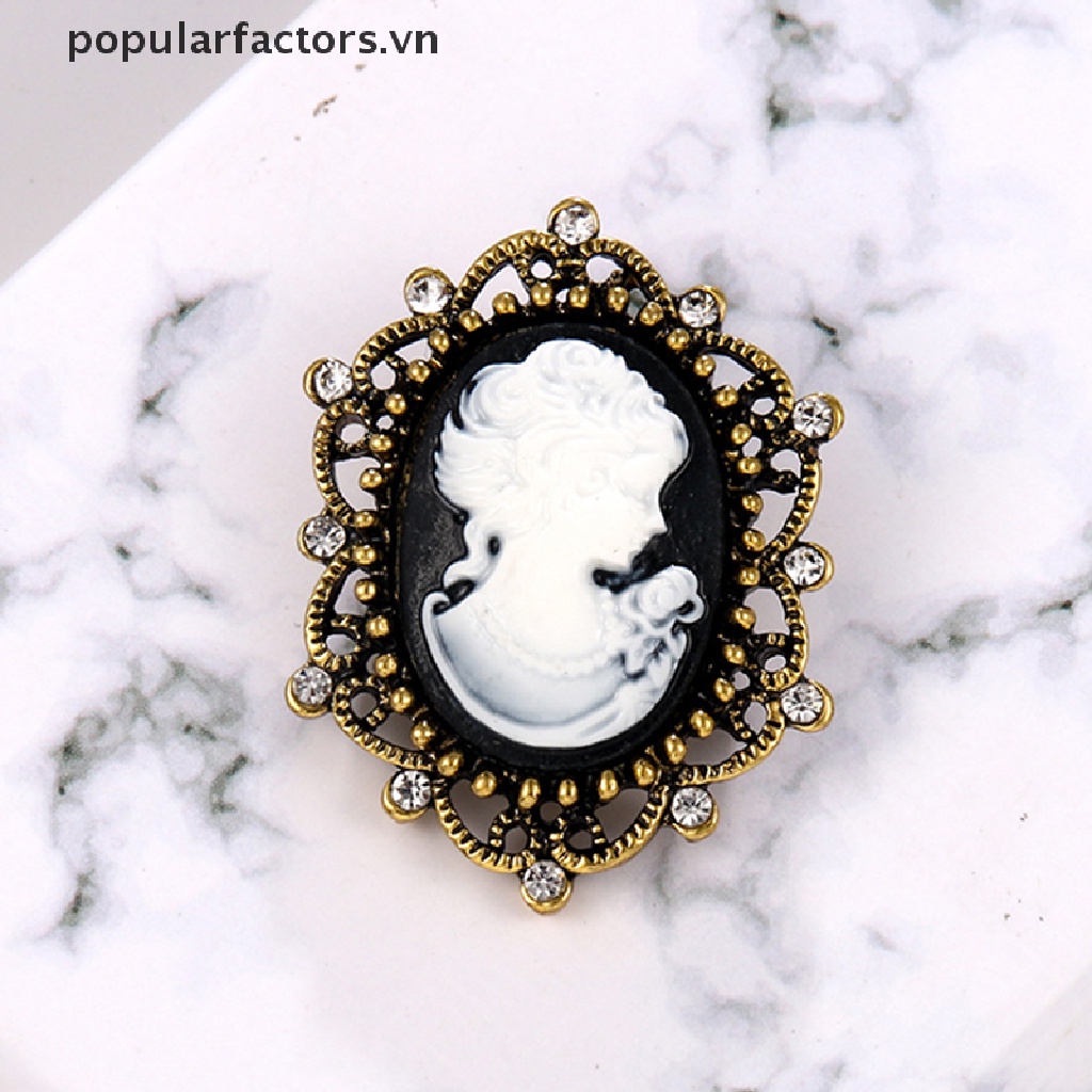 Ghim Cài Áo Hình Hoa Đính Ngọc Trai Nhân Tạo Phong Cách Retro