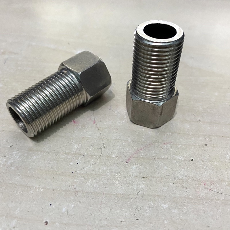 Nối Ren Trong Ren Ngoài Dài inox 21 - Sen Xịt Shop