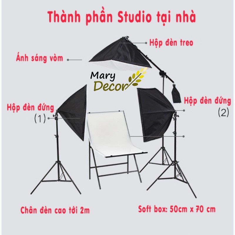 Đèn Chụp Ảnh Sản Phẩm, Bộ Đèn Studio, quay phim, Livestream chuyên nghiệp, KIÊM CÂY LIVESTREAM ( KHÔNG BAO GỒM BÓNG)