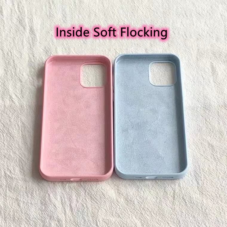 Ốp Điện Thoại Silicon Cát Màu Hồng Cho for iPhone  15 pro max 14 pro max  13 PRO Max i12 PRO 78 SE2 X XS Max XR 8 7plus 11 PRO Max