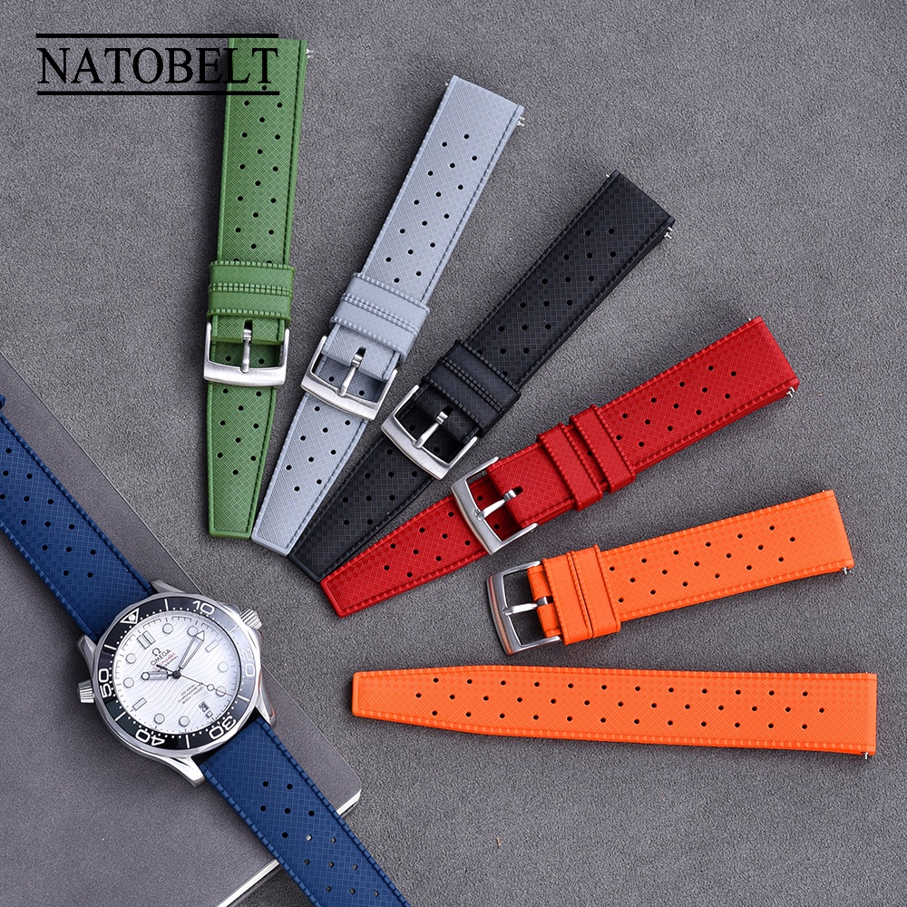 Dây Đeo Cao Su Chống Nước 20mm 22mm Thay Thế Cho Đồng Hồ Seiko SRP777J1