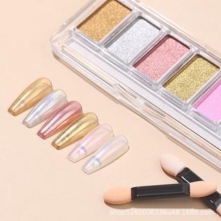 Set bột tráng gương 6 màu trang trí móng xinh