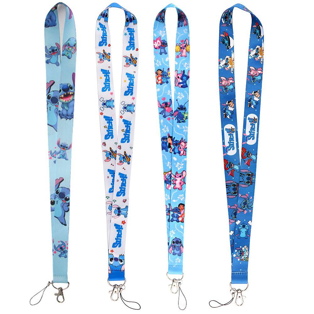 Dây Đeo Thẻ ID / Điện Thoại Họa Tiết Hoạt Hình Stitch Dễ Thương DIY