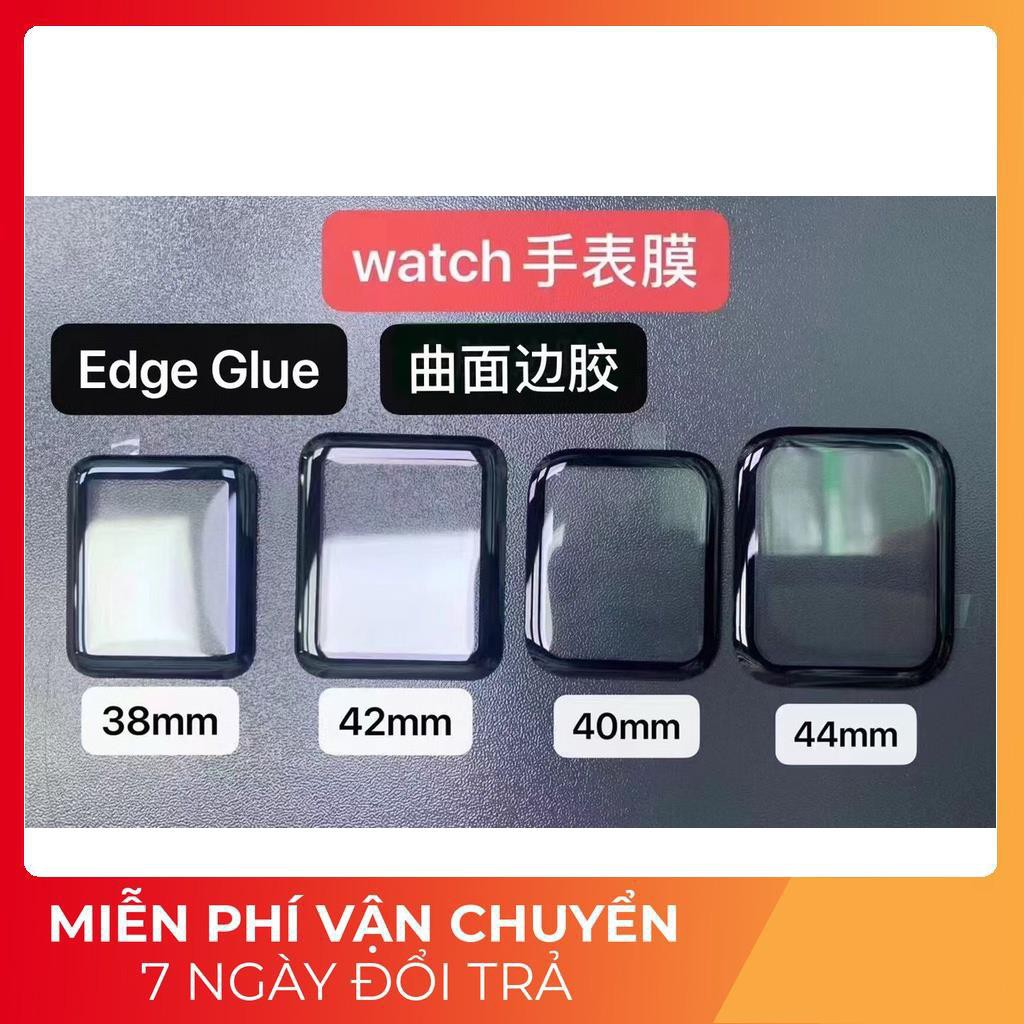 Kính Cường Lực  Apple Watch Nano Siêu Bền Full Màn Hình Series 1 / 2 / 3 / 4 / 5 / 6 Full Size 38 / 40 / 42 / 44MM