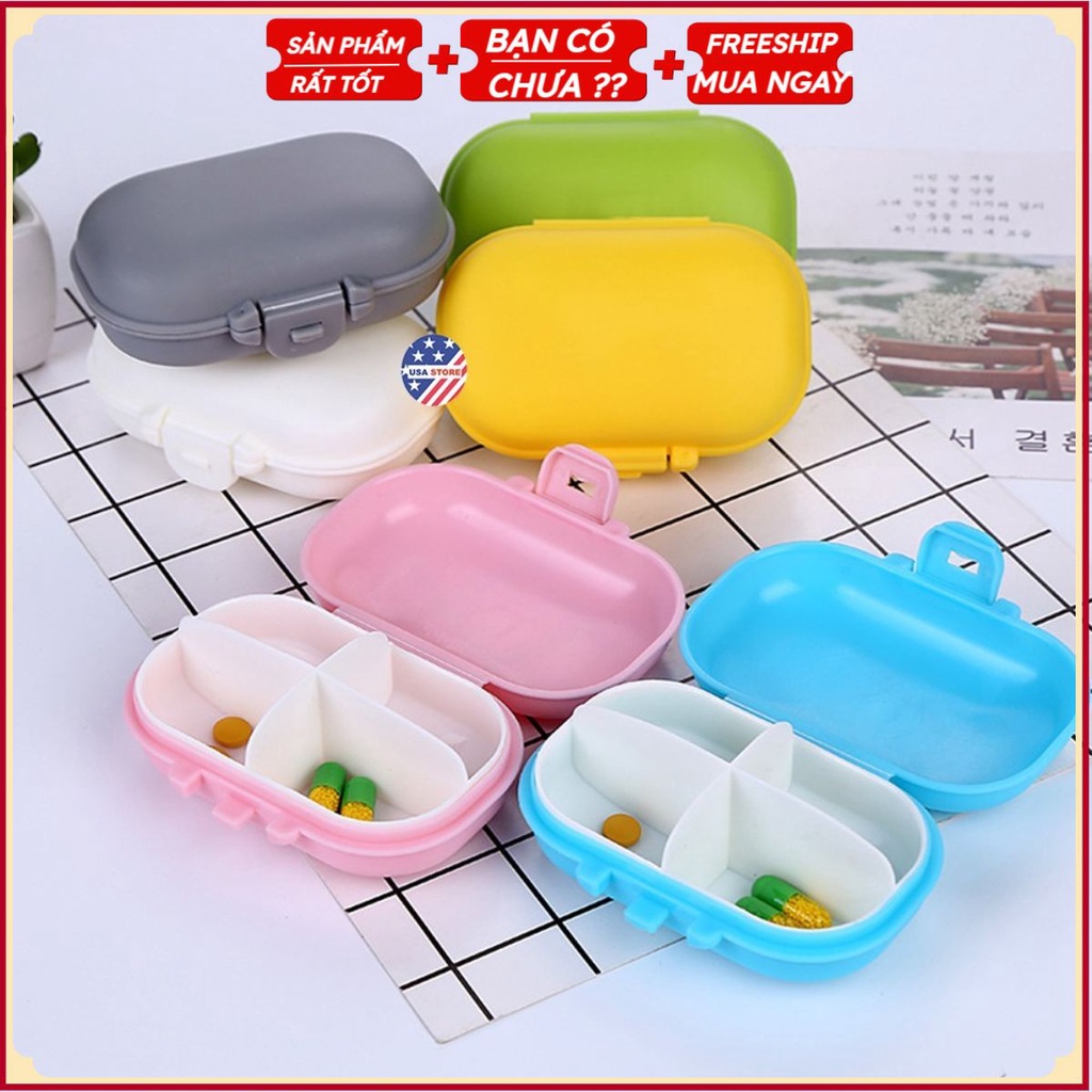 Đựng Thuốc 4 Ngăn Smile (Giao Màu Ngẫu Nhiên)