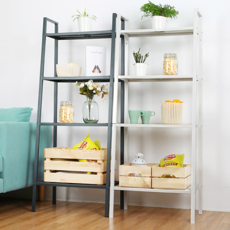 Kệ sắt đa năng 4 tầng hình thang mắt lưới phong cách IKEA trang trí nhà cửa