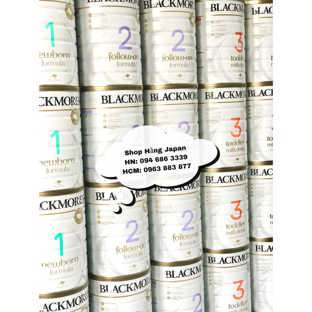 Sữa công thức Blackmores sô 1, 2, 3, lon 900g cho bé từ 0 đến 12 tháng trở lên - Hàng Úc, HSD 30/11/2022