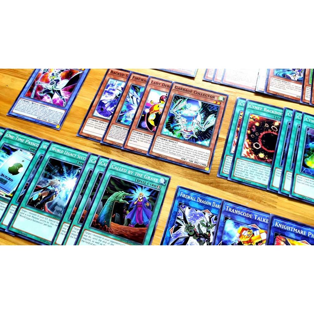 Bài Yugioh ❤️FREESHIP❤️ Thẻ bài Yugioh VRAINS Cyberse Yusaku Fujiki deck 54 lá