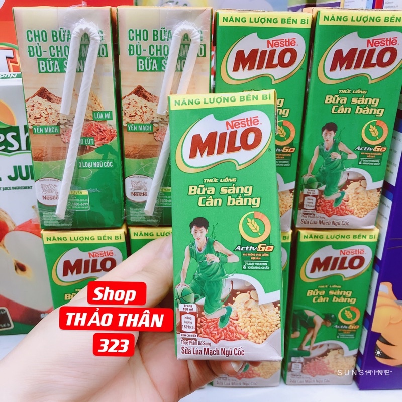 Sữa Milo Nước Nestle 180ml (1lốc 4 hộp)