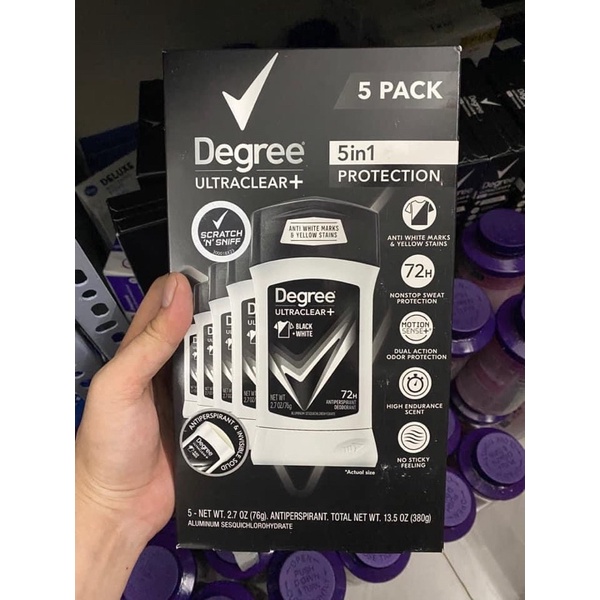 Lăn nách degree 76g dạng sáp cho nam nhập Mỹ