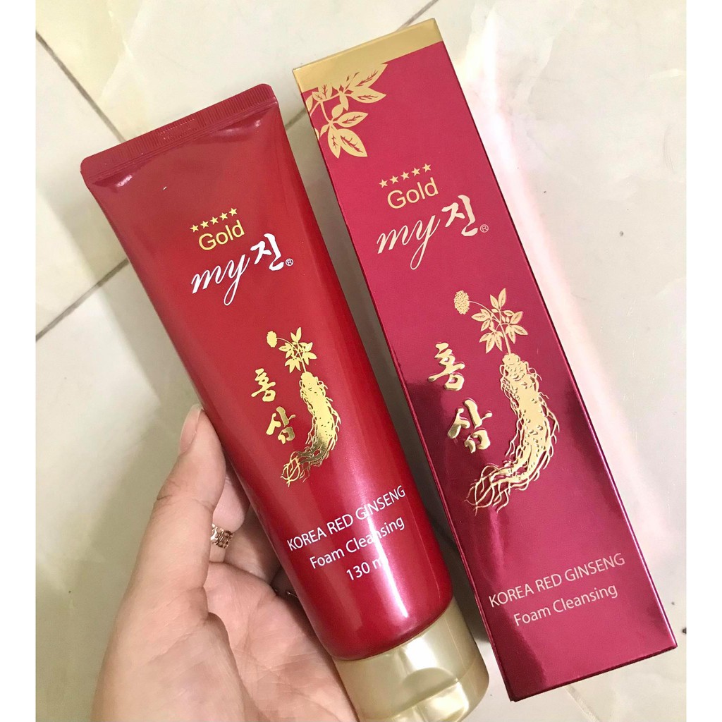 Sữa Rửa Mặt Hồng Sâm Đỏ My Gold Korea Red Ginseng Foam Cleansing