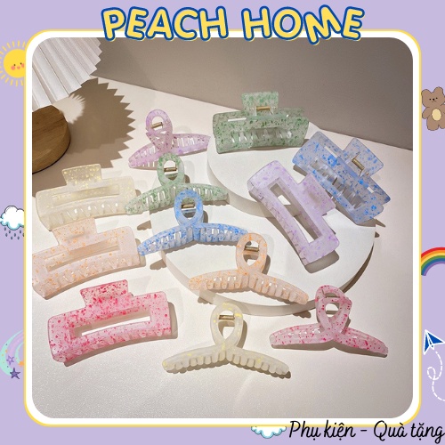 Kẹp Tóc Nhựa Acrylic Họa Tiết Vảy Sơn Nhiều Màu Phong Cách Retro Hàn Quốc Cặp Tóc Cào Bò Sữa Nữ Tính Hot Trend