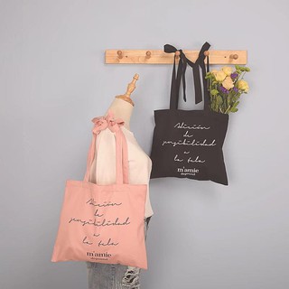 Túi tote quai buộc nơ