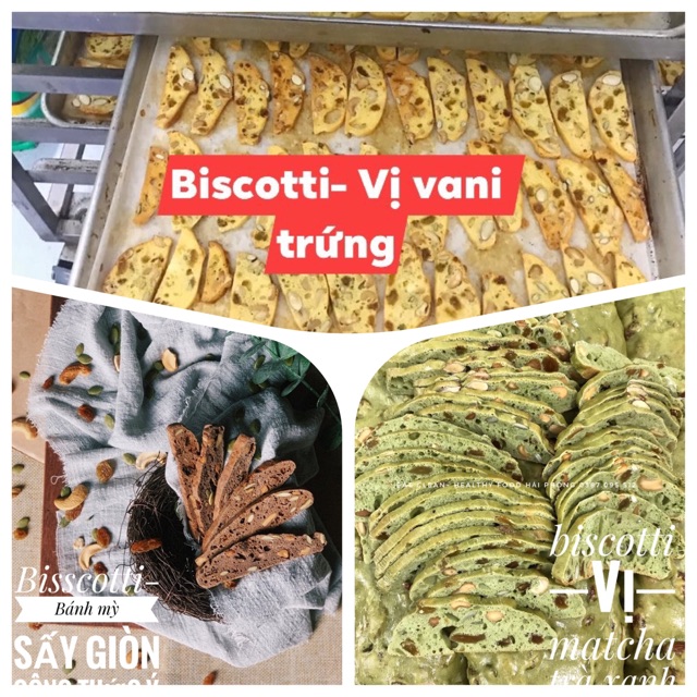 Bánh Diet Bisscotti - Bánh mỳ sấy giòn công thức Ý Loại 500gram