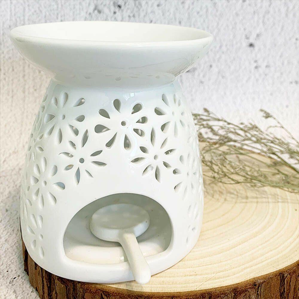 HECCEH Đế Đốt Tinh Dầu Bằng Sứ Hình Hoa Cúc Xinh Xắn