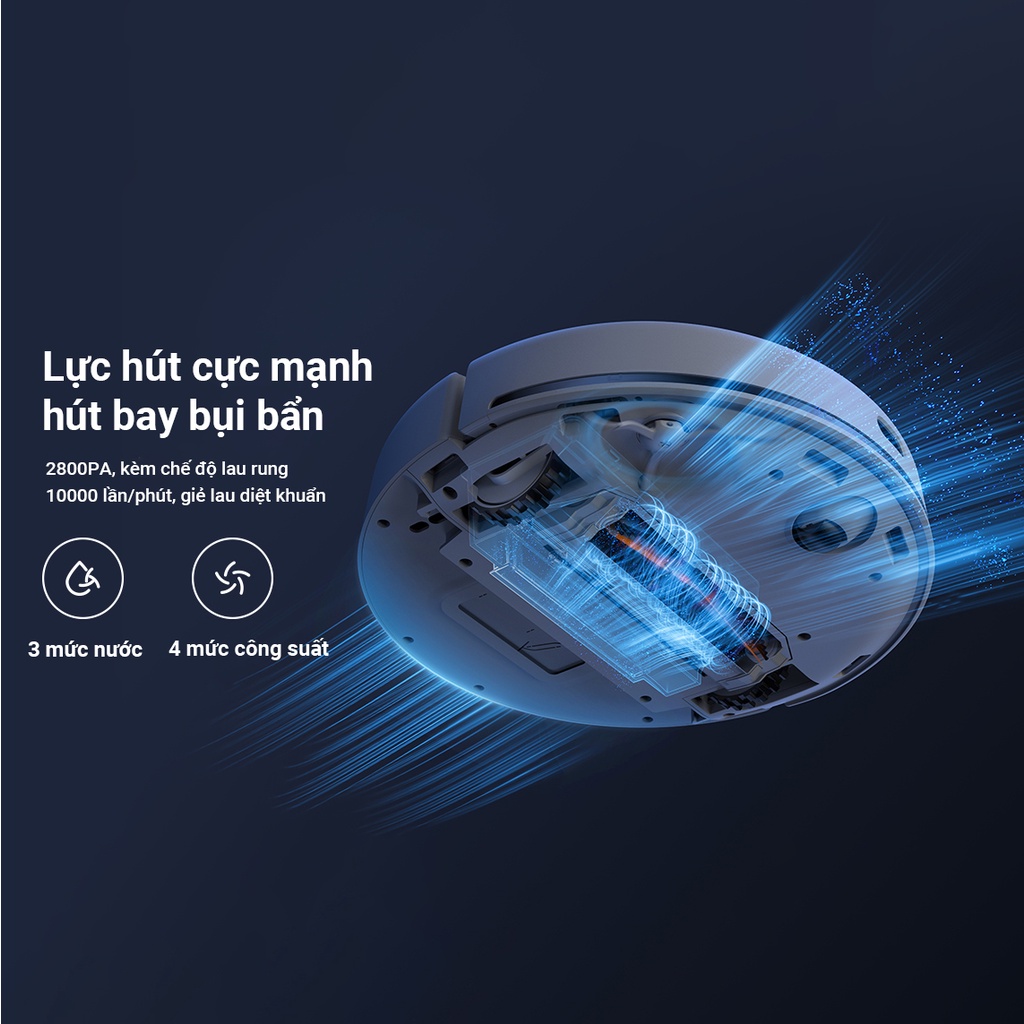 [MỚI 2021] XIAOMI MIJIA v2021 lau rung mới nhất - Robot hút bụi vacumn mop pro 2 lau rung cực sạch