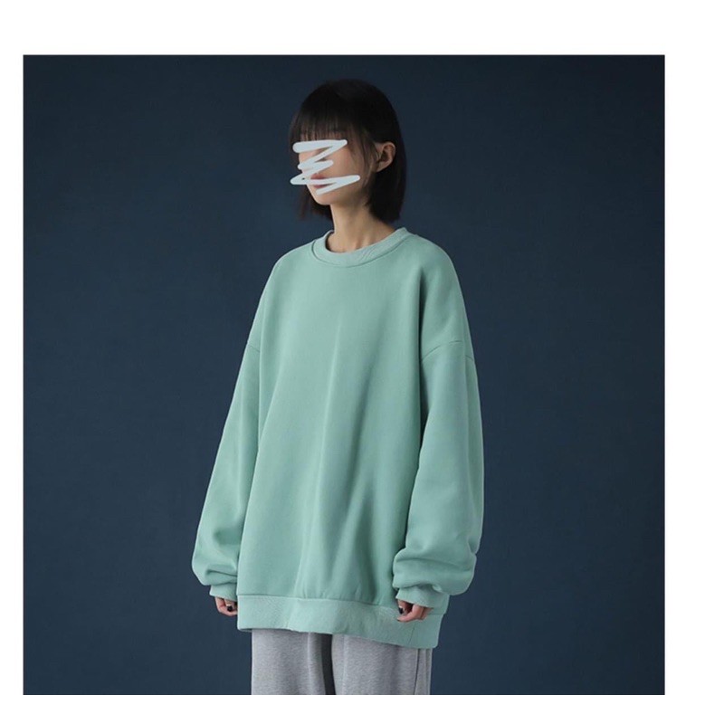 [Rẻ Vô Địch Áo Nỉ Sweater Basic Cổ Tròn Unisex (Ảnh Thật)