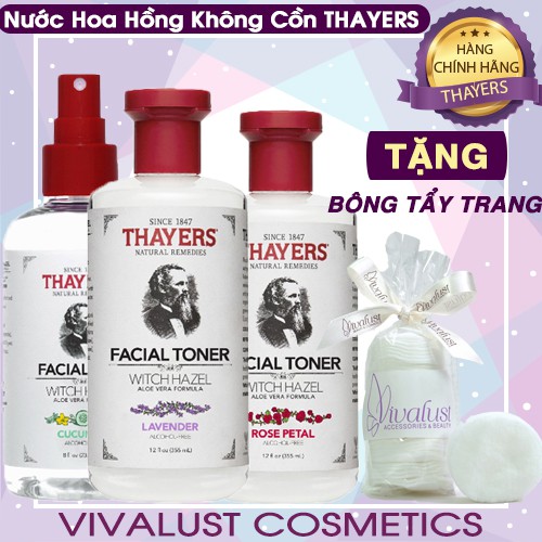 [Chính Hãng] Nước Hoa Hồng THAYERS Alcohol Free Witch Hazel Toner