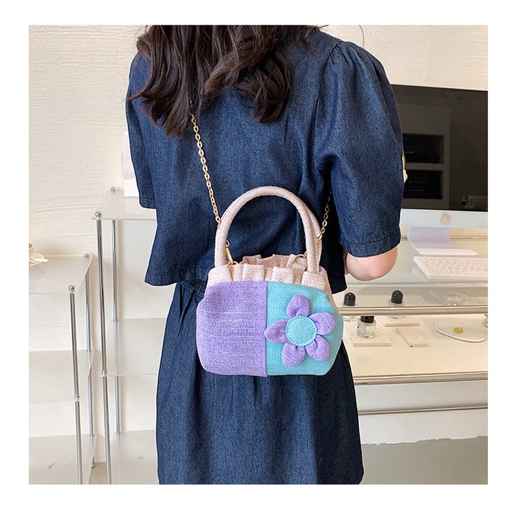 Túi tote JASMIN NOIR đan dệt họa tiết hoa cho nữ