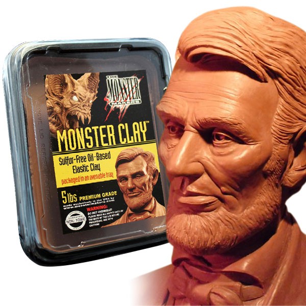 Đất nặn tượng Monster Clay - Monster Clay Gray