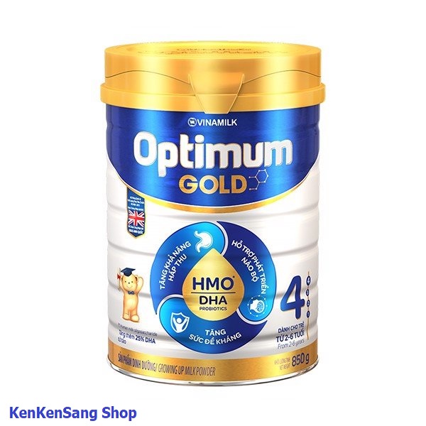 Sữa bột Optimum Gold 4 850g (cho trẻ từ 2- 6 tuổi)