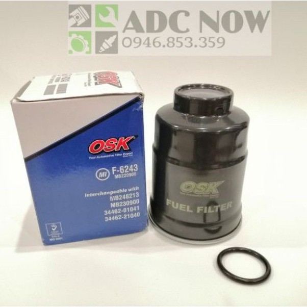 Lọc nhiên liệu KIA 1.4T mã OSK F-6243 / MB220900 31973-44100 F-6243 FU-1048 FF5610 8-94369299-3