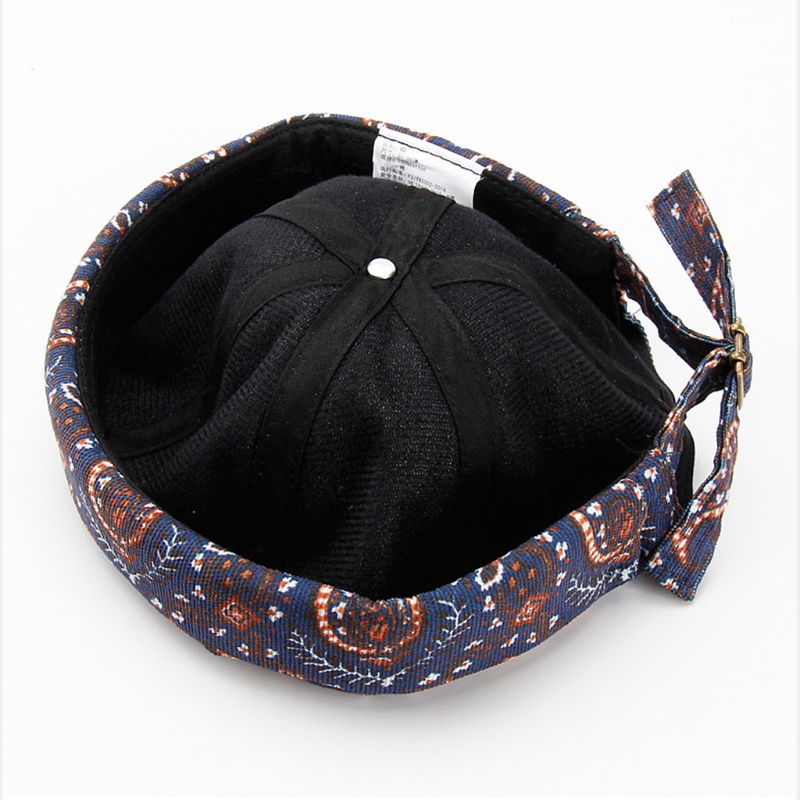Mũ Beanie Không Vành Họa Tiết Paisley Phong Cách Hip Hop Cổ Điển Cho Nam Và Nữ