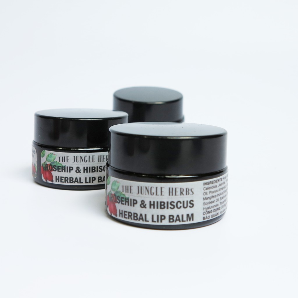 Son dưỡng môi dạng Hũ Handmade 💥 FREESHIP 💥 (ROSEHIP HIBISCUS)