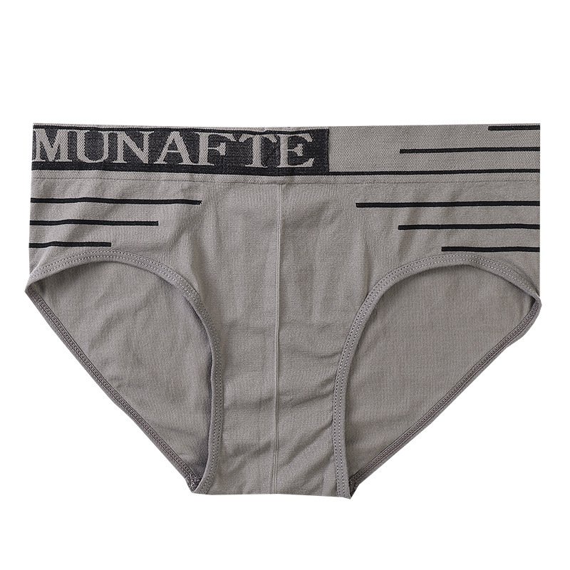 Quần lót nam boxer munafie viền nền 3 vạch, quần sịp nam tam giác chất liệu cotton mặc thoáng mát,