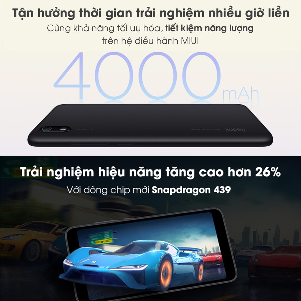 Điện Thoại Xiaomi Redmi 7A 2GB/16GB - Hàng Chính Hãng - Bảo hành 18 Tháng | WebRaoVat - webraovat.net.vn