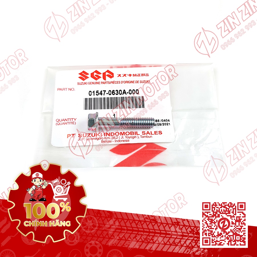 Ốc lốc nồi ốc bơm nhớt Satria Fi Raider Fi GSX R150 GSX S150 Bandit 150 01547-0630A-000 chính hãng Suzuki Indonesia