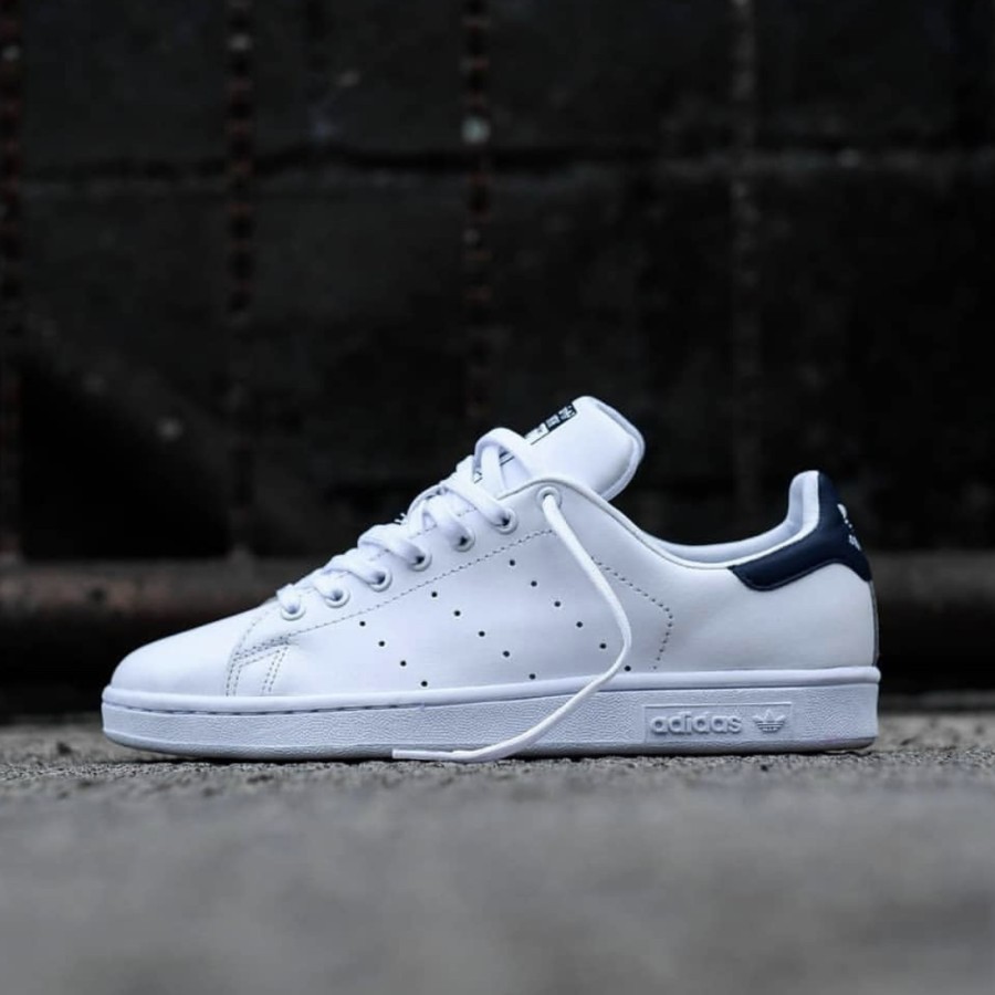 Giày Thể Thao Adidas Stan Smith Chính Hãng Màu Trắng Navy