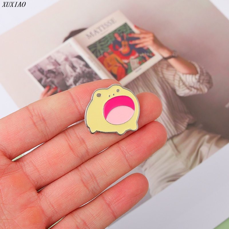 Ghim Cài Áo Hình Chú Ếch Miệng Mở Dễ Thương