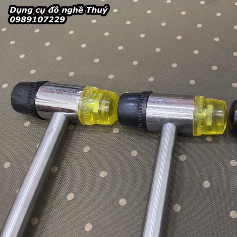 BÚA CAO SU 2 ĐẦU LẮP RÁP CÁN KIM LOẠI  LOẠI NHỎ 200MM - HÀNG NHẬP