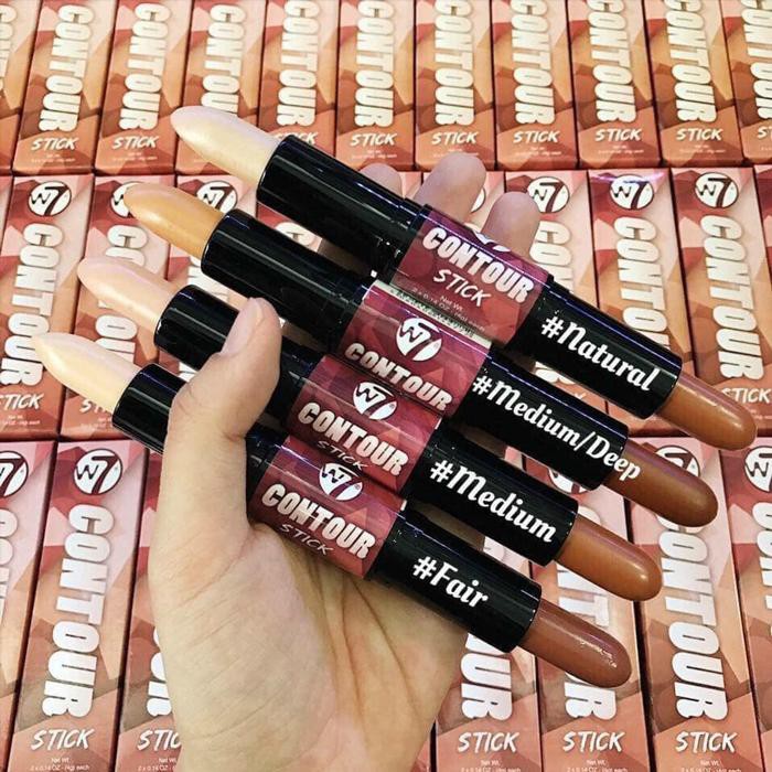 Thỏi tạo khối 2 đầu W7 Contour Stick Medium Deep