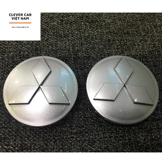 Nắp Chụp Mâm Bánh Xe Mitsubishi Đường Kính 6cm - Bạc