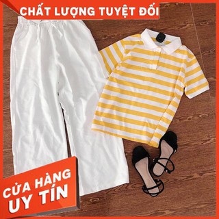 Quần lụa Cullotes dài lưng thun - hình thật shop chụp