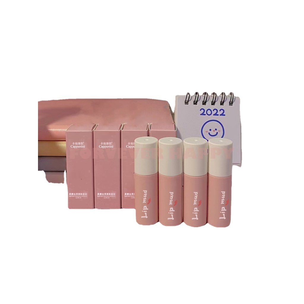 Cappuvini Son Môi Mịn Mượt Như Nhung Lâu Trôi Màu Đỏ Nâu Thương Hiệu Fein guan