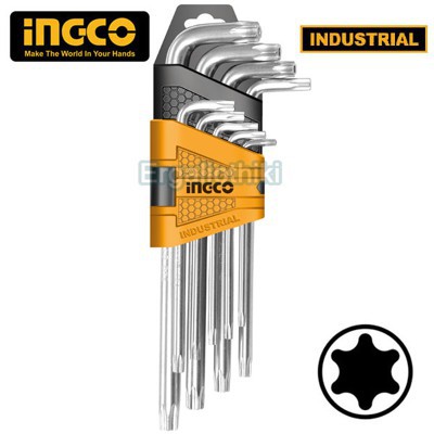 Bộ lục giác 9 cái hai đầu ( Đầu Bông - Đầu Bông) TOTAL ( THT106391 THT106392 ) INGCO ( HHK13091 HHK13092 )
