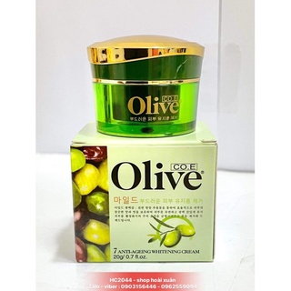 Kem dưỡng da Olive CO.E 7 Anti-Ageing whitening cream hàn quốc kem nám và tàn nhang - Kem dưỡng trắng - HX2044