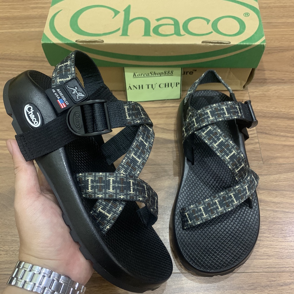 Dép Xăng Đan Nam Chaco Quai Dù Đế Cứng Mã D37