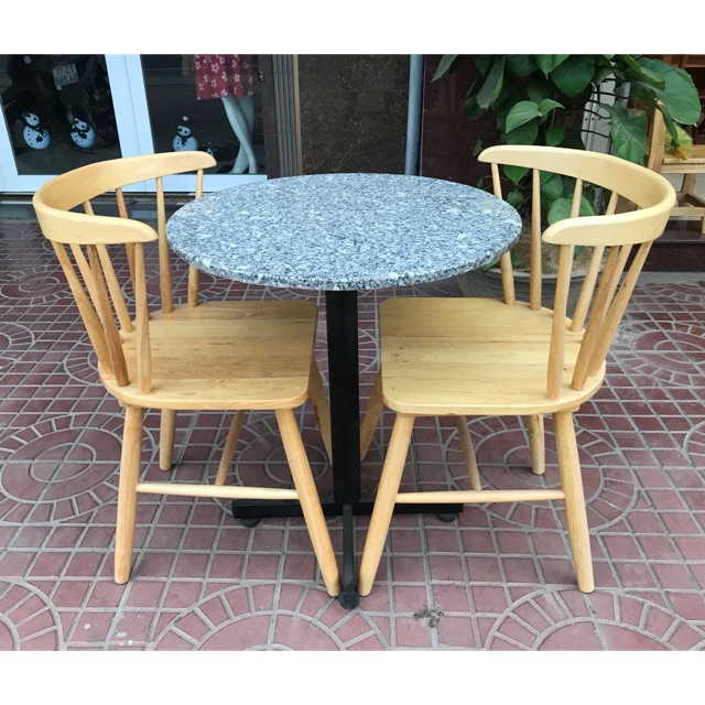 Bộ bàn ghế cafe tròn 60xH70cm