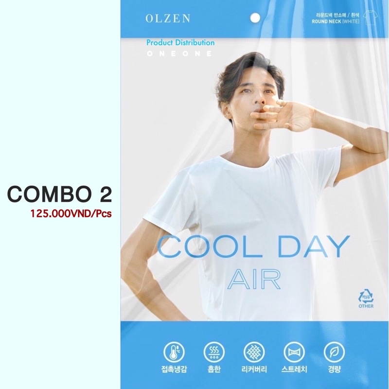 Áo phông làm mát 𝑪𝒉𝒊́𝒏𝒉 𝒉𝒂̃𝒏𝒈 Korea (Olzen)