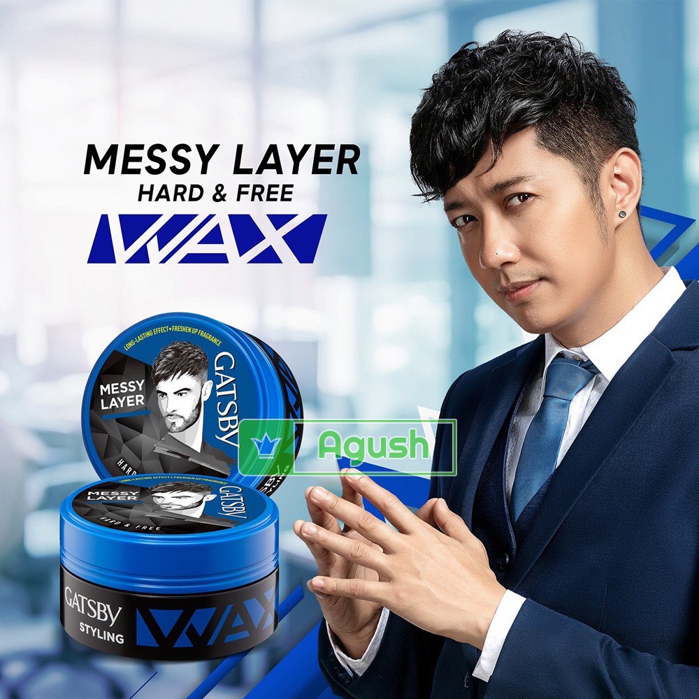 Sáp Vuốt Tóc Nam Gatsby Styling Wax Hair & Free - Wax Tạo Kiểu Tóc Chính Hãng, Giữ Nếp Tốt