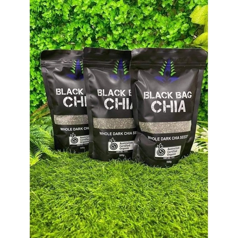 { Date 2025} Hạt Chia ÚC BLACK BAG CHIA 500g.