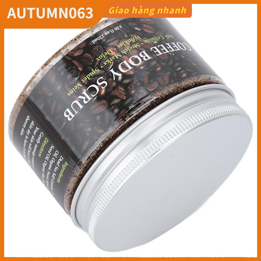 Coffee Body Scrub Deep Cleansing Tẩy da chết Dưỡng ẩm tế bào tẩy cho chân 120ml Autumn063