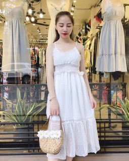 Váy trắng maxi